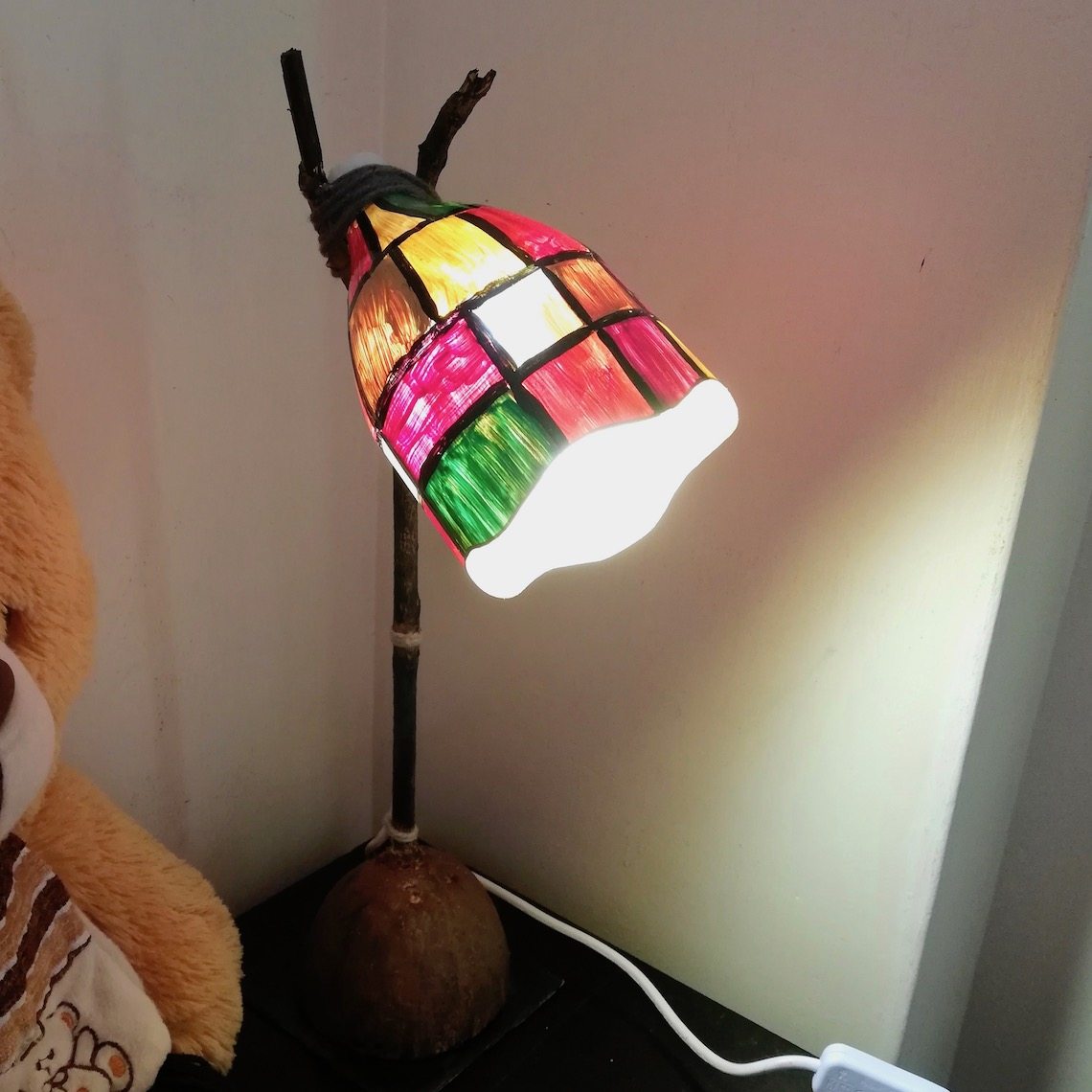Junior School student designs lampshades using recycled materials